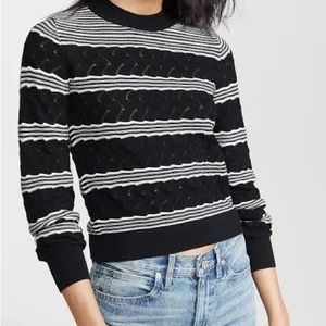 Club Monaco Striped Crewneck Sweater, Size XS